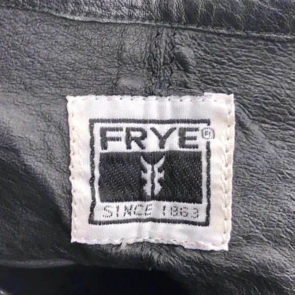 Frye Patty Artisan Zip Black Leather Ankle Boots 10M